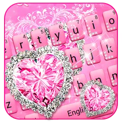 Pink Diamond Princess Keyboard Theme APK download