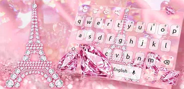 Rosa Diamant-Tastatur