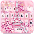 ikon Keyboard Berlian Merah Muda