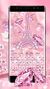 Screenshot 3 for Pink Diamond Keyboard
