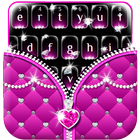 Pink Diamond zipper  keyboard icon