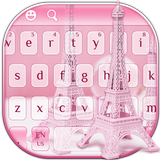Pink Eiffel Tower Keyboard icon