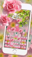 Pink Flower Bloom Keyboard ảnh chụp màn hình 2