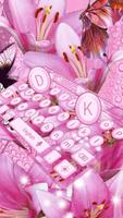 Pink Flowers Keyboard screenshot 1