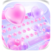 Pink Heart Balloon Zeichen