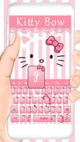 Pink Kitty Bowknot Keyboard syot layar 1