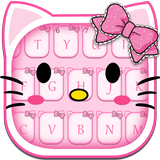 Thème de clavier rose Kitty icône