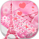 Pink Love Eiffel Tower Keyboard APK