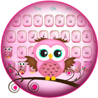 Icona Pink Owl Keyboard