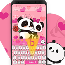 Pink Panda Keyboard Theme APK