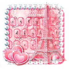 Pink Paris Keyboard Theme APK download