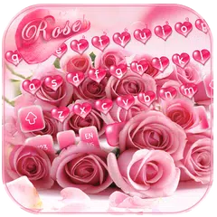 Pink Rose Keyboard Theme Icon