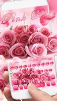 Pink Rose Keyboard Theme 스크린샷 1