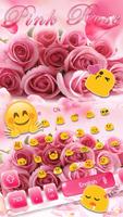 Pink Rose Keyboard Theme 截图 2