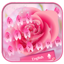 pink petal rose keyboard love flower romance APK