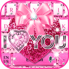 Pink Sequin Heart keyboard icon