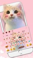 Nette rosa Katzen-Tastatur Screenshot 1
