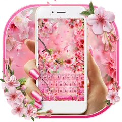 Pink Summer Flower Keyboard APK download