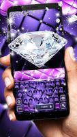 Purple Diamond Keyboard Affiche