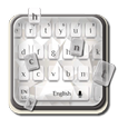 Pure white keyboard