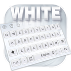 Teclado blanco puro icono