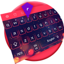 Purple Neon Keyboard APK