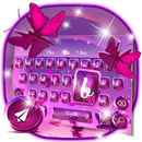 Purple Butterfly Keyboard Theme APK