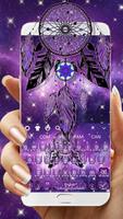 Purple Galaxy Dream Catcher ポスター