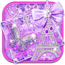 Clavier Papillon Violet Paris APK