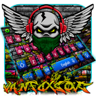 Rock Graffiti Skull Keyboard Theme icône