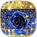 Blue Golden Rose theme APK