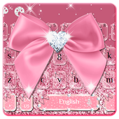 Rose Gold Diamond Bow Keyboard Zeichen