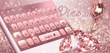 Rose Gold Glitter Tastatur