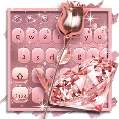 Baixar Rose Gold Glitter Keyboard APK