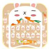 Rabbit Eat Carrot Keyboard ícone
