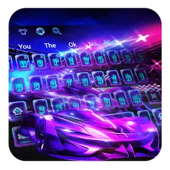 download Neon Racing Sports Car Keyboard APK