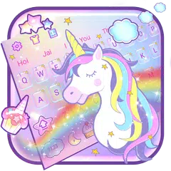 Rainbow Unicorn Keyboard Theme