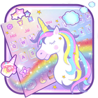 Rainbow Unicorn Keyboard Theme icône
