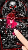 Red Blood Skull Guns Keyboard Theme screenshot 2