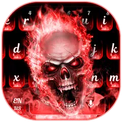 Red Flame Skeleton Keyboard APK 下載