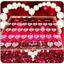 Kırmızı Glitter Elmas Klavye APK