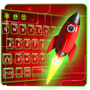 red green rocket keyboard space light APK