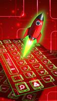 red green rocket keyboard space light imagem de tela 1