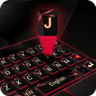 red laser dark keyboard future glass neon 图标