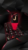 red laser dark keyboard future glass neon imagem de tela 1