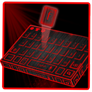 red laser tech keyboard future neon light APK