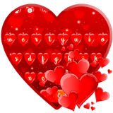 Red Love Heart Keyboard biểu tượng
