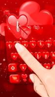 Red Love Heart Keyboard screenshot 2