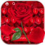 Red Rose Petals Keyboard icône