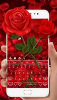Red Rose Flower Keyboard capture d'écran 1